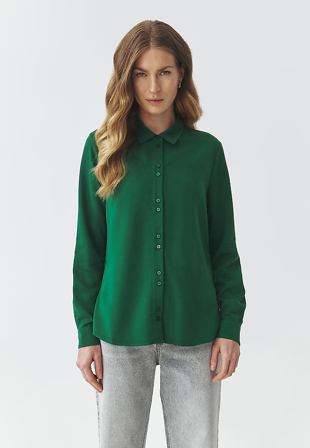 WOVEN LONG SLEEVED SHIRT — ENMO WOVEN LONG SLEEVED SHIRT — ENMO ZIELONY 3
