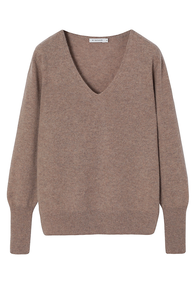 KASZMIROWY SWETER - ANISTON KASZMIROWY SWETER - ANISTON BEŻOWY 6