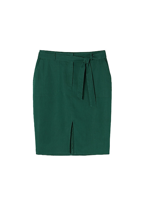 LADIES' PENCIL SKIRT ROBUSTA GREEN 2