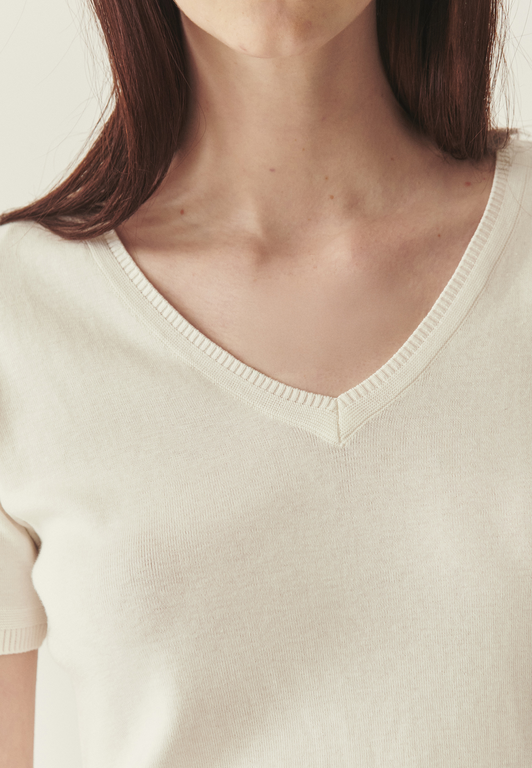 bluză tricotată pentru femei EMIS ALB 2