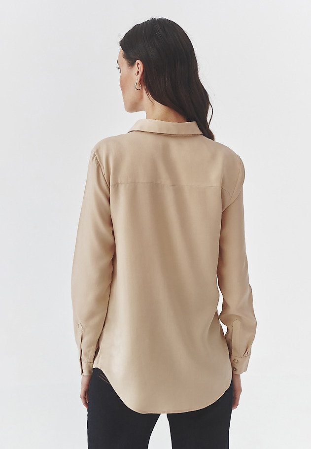 ELEGANT LADIES’ SHIRT - KOROTA ELEGANT LADIES’ SHIRT - KOROTA BEŻOWY 3