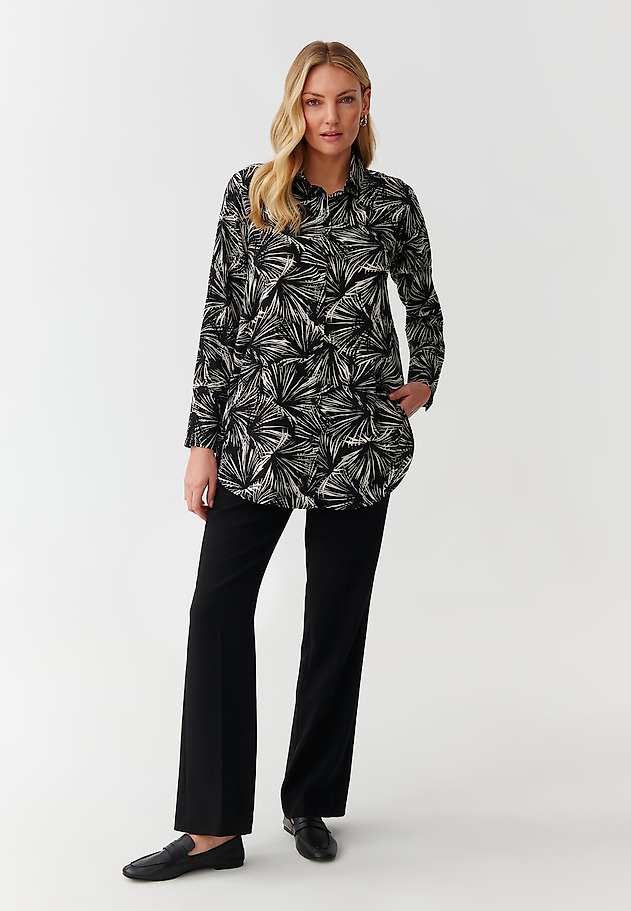 LONG PATTERNED LADIES’ SHIRT - MALIBU 3 LONG PATTERNED LADIES’ SHIRT - MALIBU 3 MULTIKOLOR 2