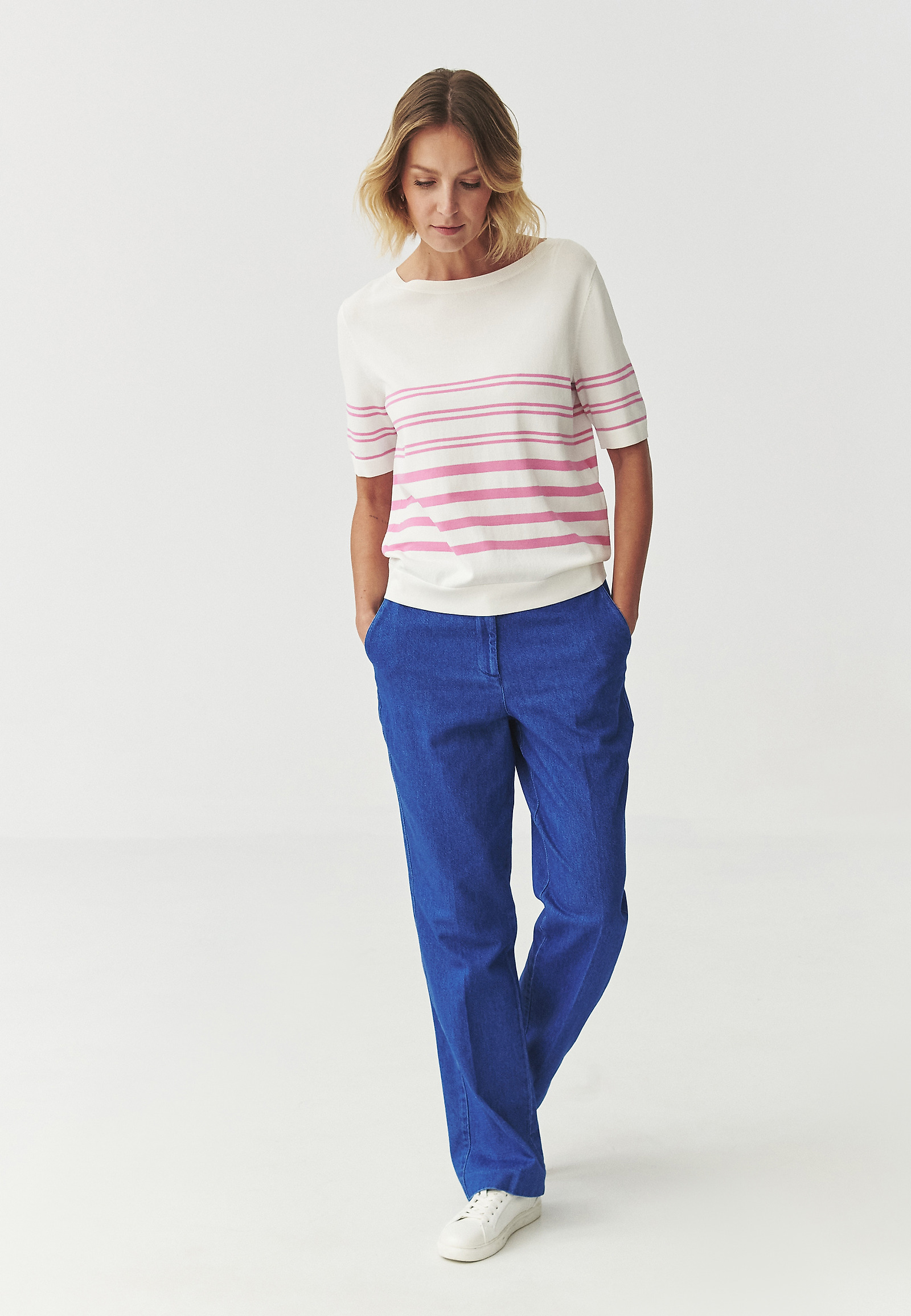 ČRTASTA BLUZA - EZRA ČRTASTA BLUZA - EZRA ECRU 107710