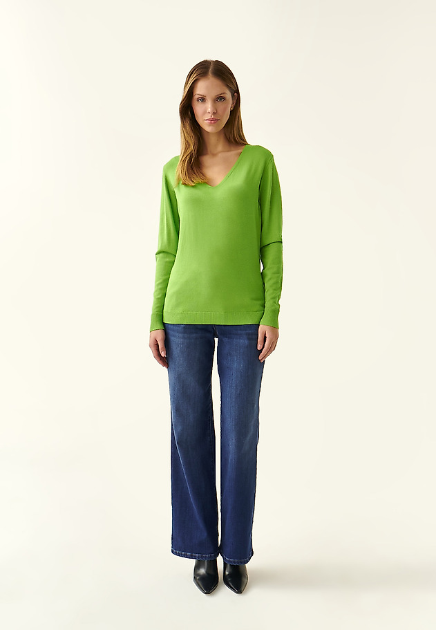 LADIES' CLASSIC SWEATER TESSA LADIES' CLASSIC SWEATER TESSA GREEN 2