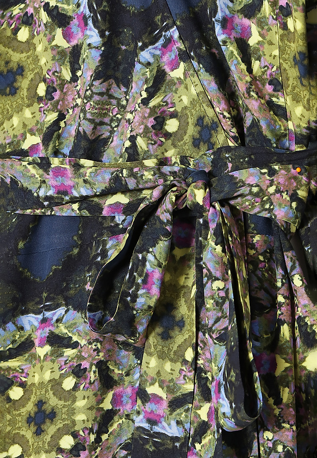 LADIES' WRAP DRESS WITH FRILLS ESTIMI LADIES' WRAP DRESS WITH FRILLS ESTIMI MULTICOLOR 8