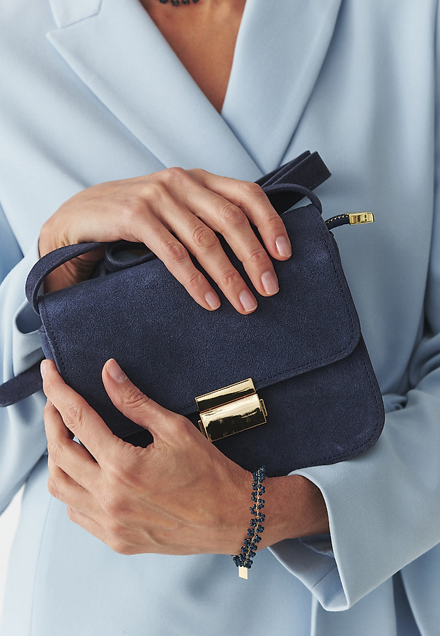 ZAMSZOWA TOREBKA — LUCI ZAMSZOWA TOREBKA — LUCI NIEBIESKI 1