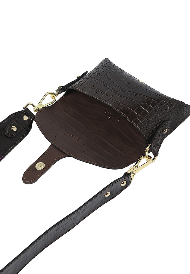 SKÓRZANA TORBA DAMSKA BRAZI SKÓRZANA TORBA DAMSKA BRAZI BRĄZOWY 9