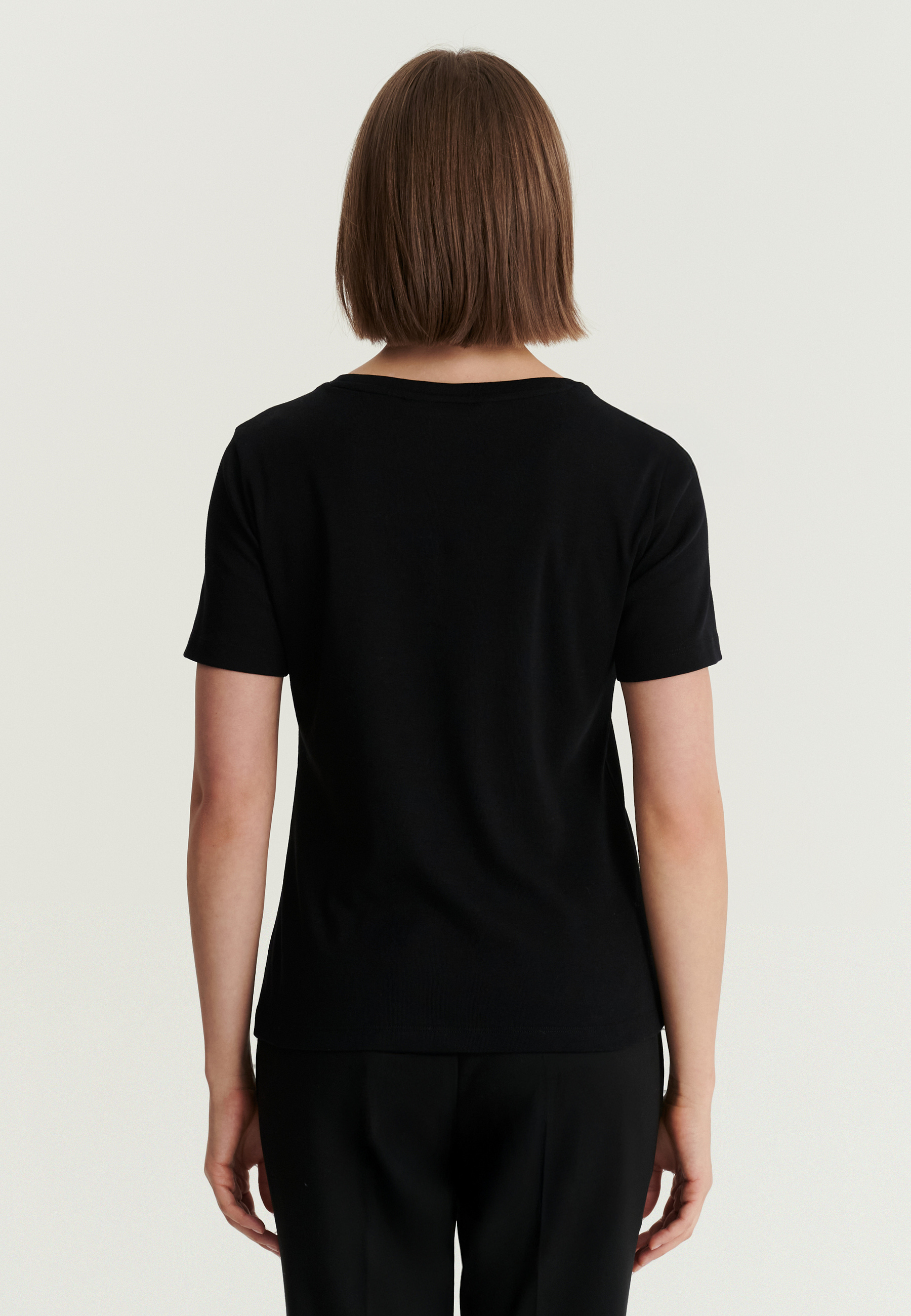 WOMEN'S COTTON T-SHIRT - FINI BLACK 2