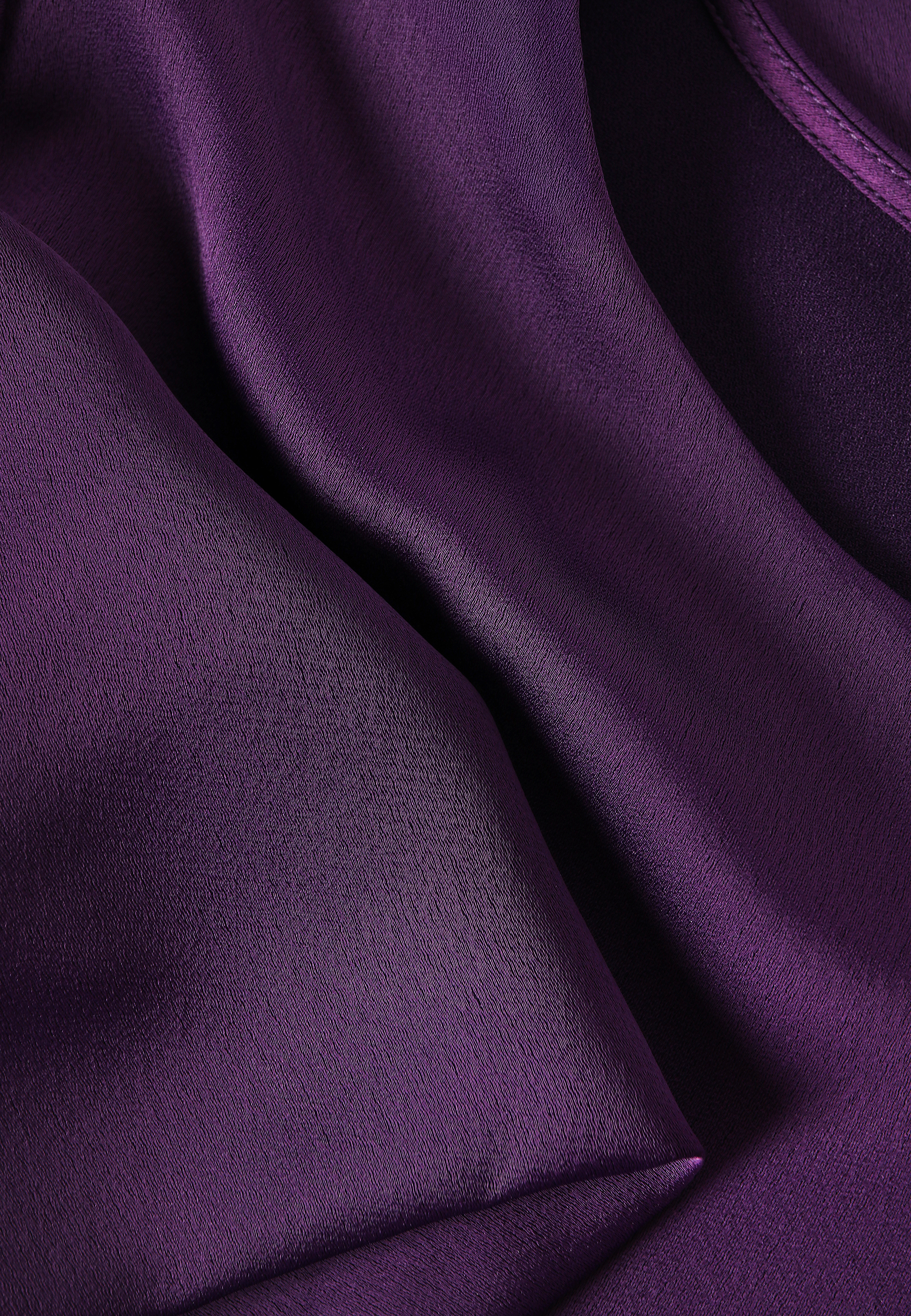 BLUZĂ DIN SATIN, CU MÂNECĂ LARGĂ - LAMA VIOLETĂ 2