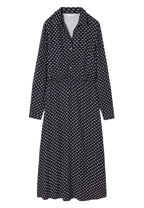 LADIES’ LONG PATTERNED DRESS IN GEOMETRIC PATTERN - RIWI 1 MULTICOLOR 2