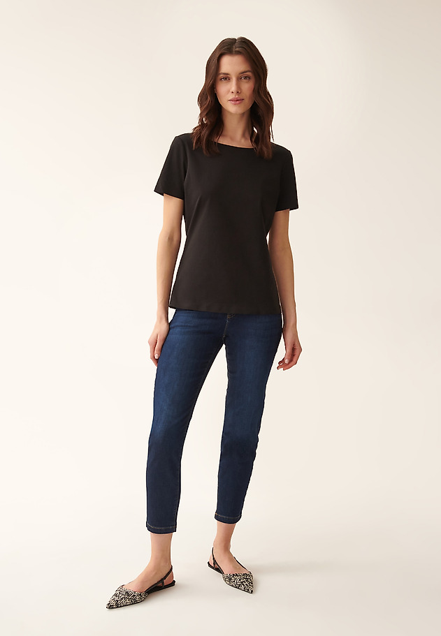TALIOWANY T-SHIRT DAMSKI MIKAJANA TALIOWANY T-SHIRT DAMSKI MIKAJANA CZARNY 2