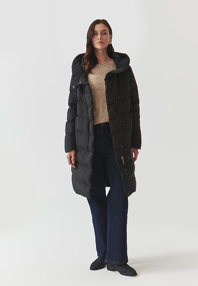 LADIES' FABRIC DOWN COAT — VIOLA LADIES' FABRIC DOWN COAT — VIOLA CZARNY 2