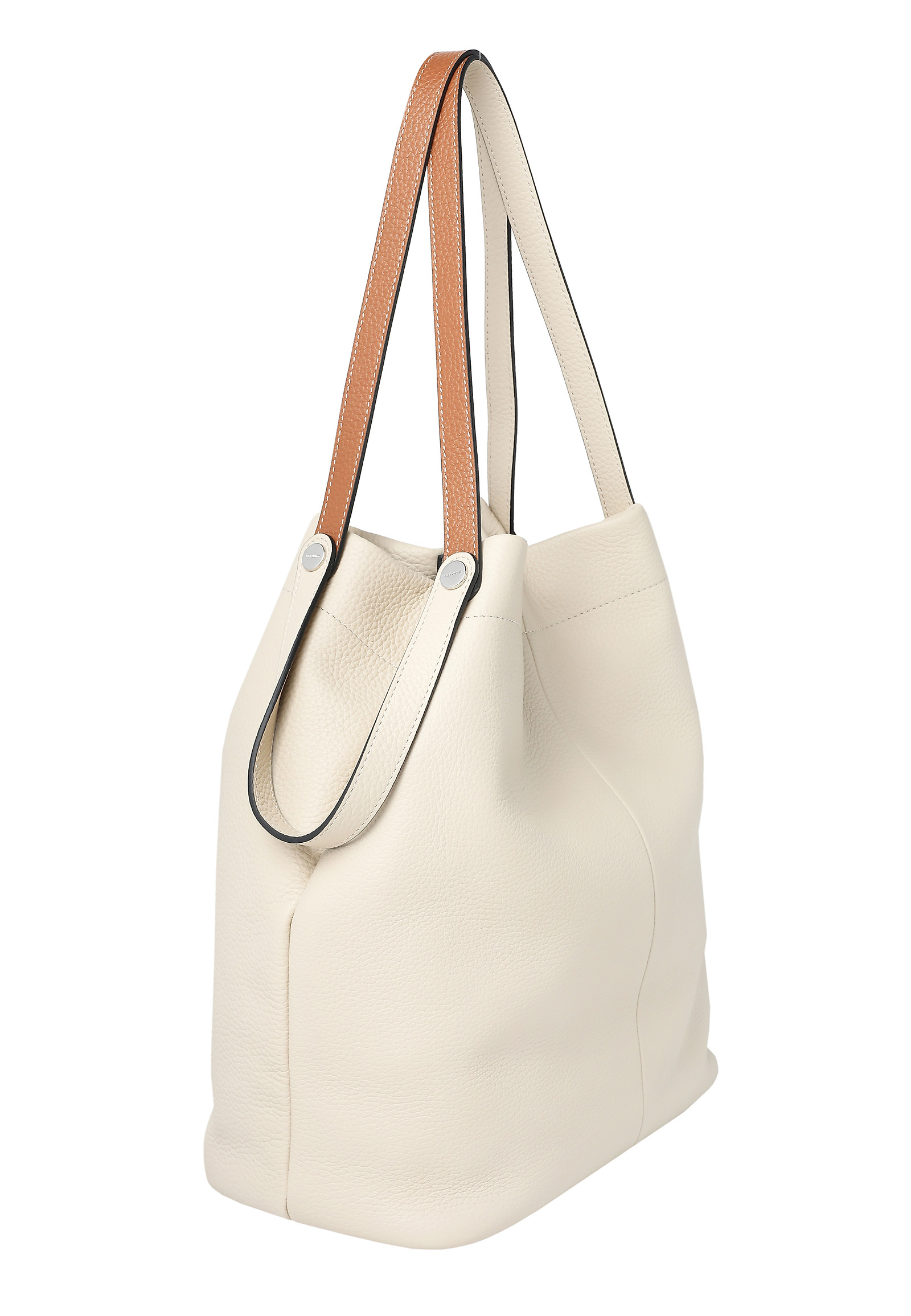 WOMEN'S LEATHER BAG WITH HANDLE- ETERNITY WOMEN'S LEATHER BAG WITH HANDLE- ETERNITY BEIGE 113349
