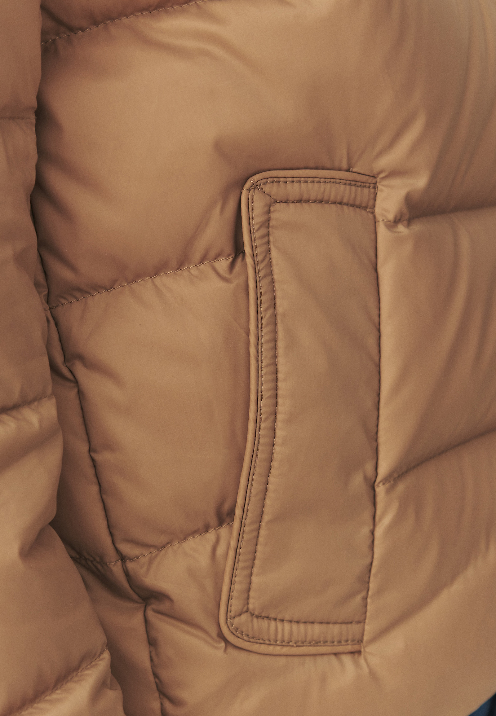 PUCHOWA KURTKA ZE STÓJKĄ — MARONA PUCHOWA KURTKA ZE STÓJKĄ — MARONA BEŻOWY 107620