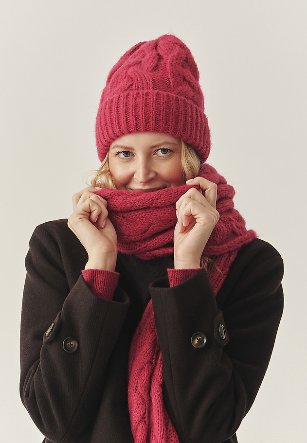 HAT WITH WOOL BLEND - WERONA 1 HAT WITH WOOL BLEND - WERONA 1 RED 1