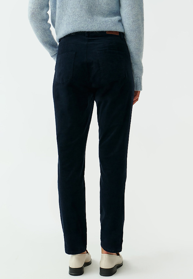 LADIES’ CORDUROY TROUSERS ZORIA LADIES’ CORDUROY TROUSERS ZORIA GRANATOWY 3