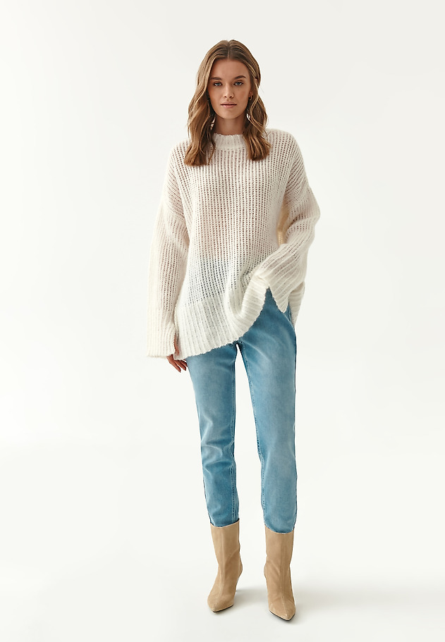 LADIES' FLUFFY SWEATER ALI LADIES' FLUFFY SWEATER ALI ECRU 5