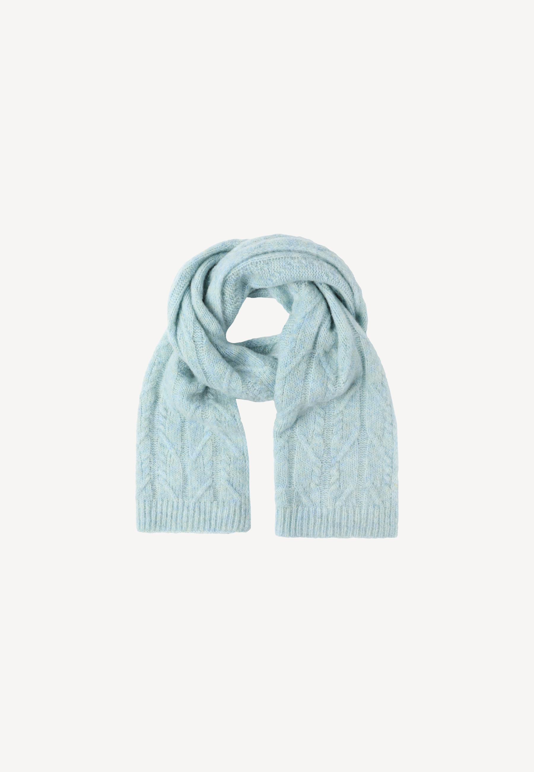 ȘAL DE DAMĂ TRICOTAT CU MODEL STRUCTURAL — DEVIKA