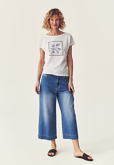 DENIMOWE SPODNIE Z SZEROKĄ NOGAWKĄ - RAVEY DENIMOWE SPODNIE Z SZEROKĄ NOGAWKĄ - RAVEY