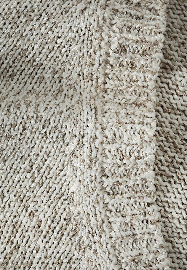 MELANŻOWY SWETER Z BAWEŁNĄ - HELENIS 1 MELANŻOWY SWETER Z BAWEŁNĄ - HELENIS 1 BEŻOWY 7
