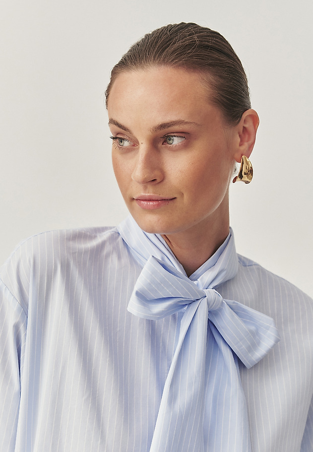 STYLISH SHIRT WITH A SOPHISTICATED TIE - KONA STYLISH SHIRT WITH A SOPHISTICATED TIE - KONA BLUE 4