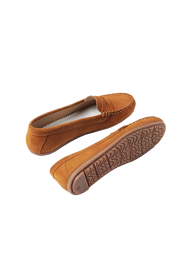 LADIES' SUEDE LOAFERS SISI LADIES' SUEDE LOAFERS SISI BEIGE 5