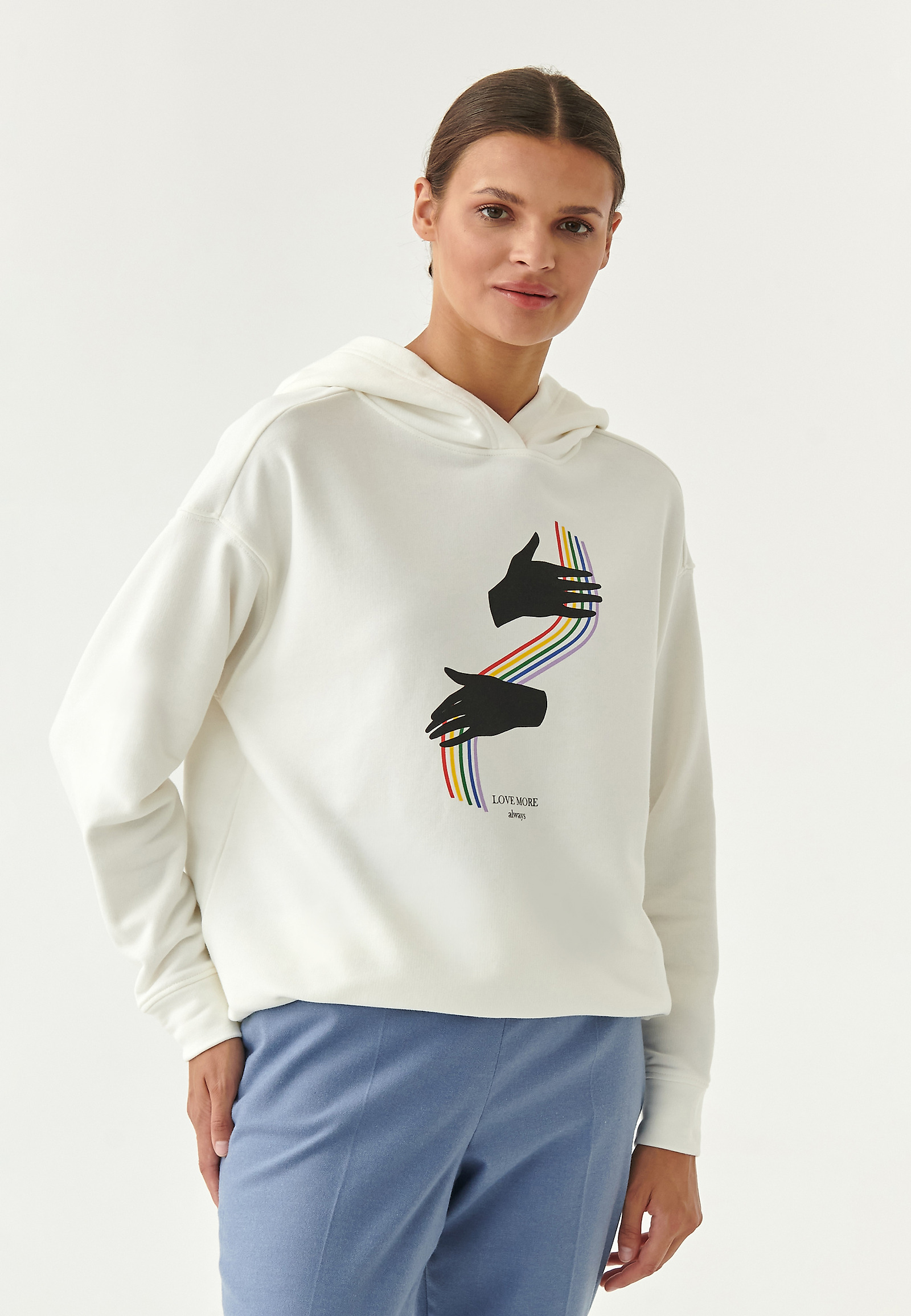 BLUZA DZIANINOWA LOVE MORE ALWAYS ORTOKO 1 BLUZA DZIANINOWA LOVE MORE ALWAYS ORTOKO 1 ECRU 78252