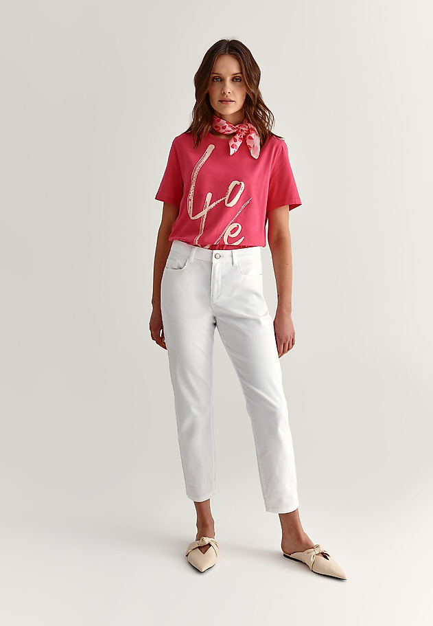 LADIES' COTTON T-SHIRT HAPI 3 LADIES' COTTON T-SHIRT HAPI 3 PINK 4