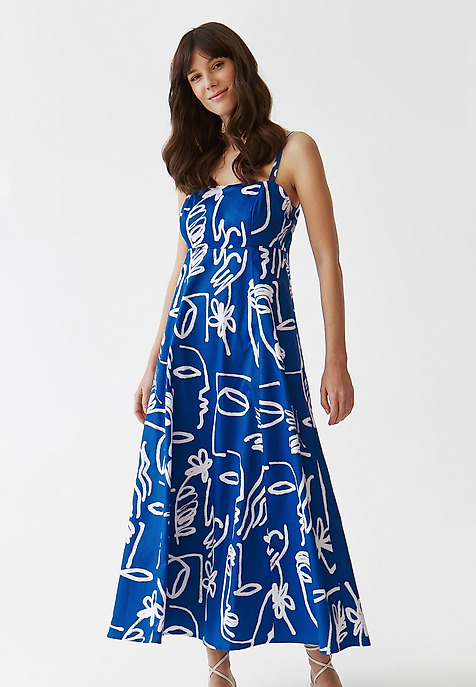 VZOROVANÉ TEXTILNÉ ŠATY NA RAMIENKA – MALFINA VZOROVANÉ TEXTILNÉ ŠATY NA RAMIENKA – MALFINA