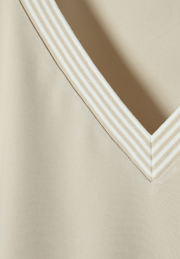KNITTED BLOUSE WITH COTTON AND MODAL - KAJSALA KNITTED BLOUSE WITH COTTON AND MODAL - KAJSALA BEŻOWY 7
