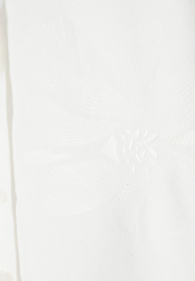 CASUAL SHIRT IN LINEN AND VISCOSE — JENNA CASUAL SHIRT IN LINEN AND VISCOSE — JENNA ECRU 10