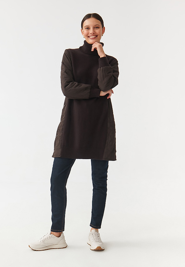LADIES’ TURTLENECK DRESS INA LADIES’ TURTLENECK DRESS INA BRĄZOWY 2