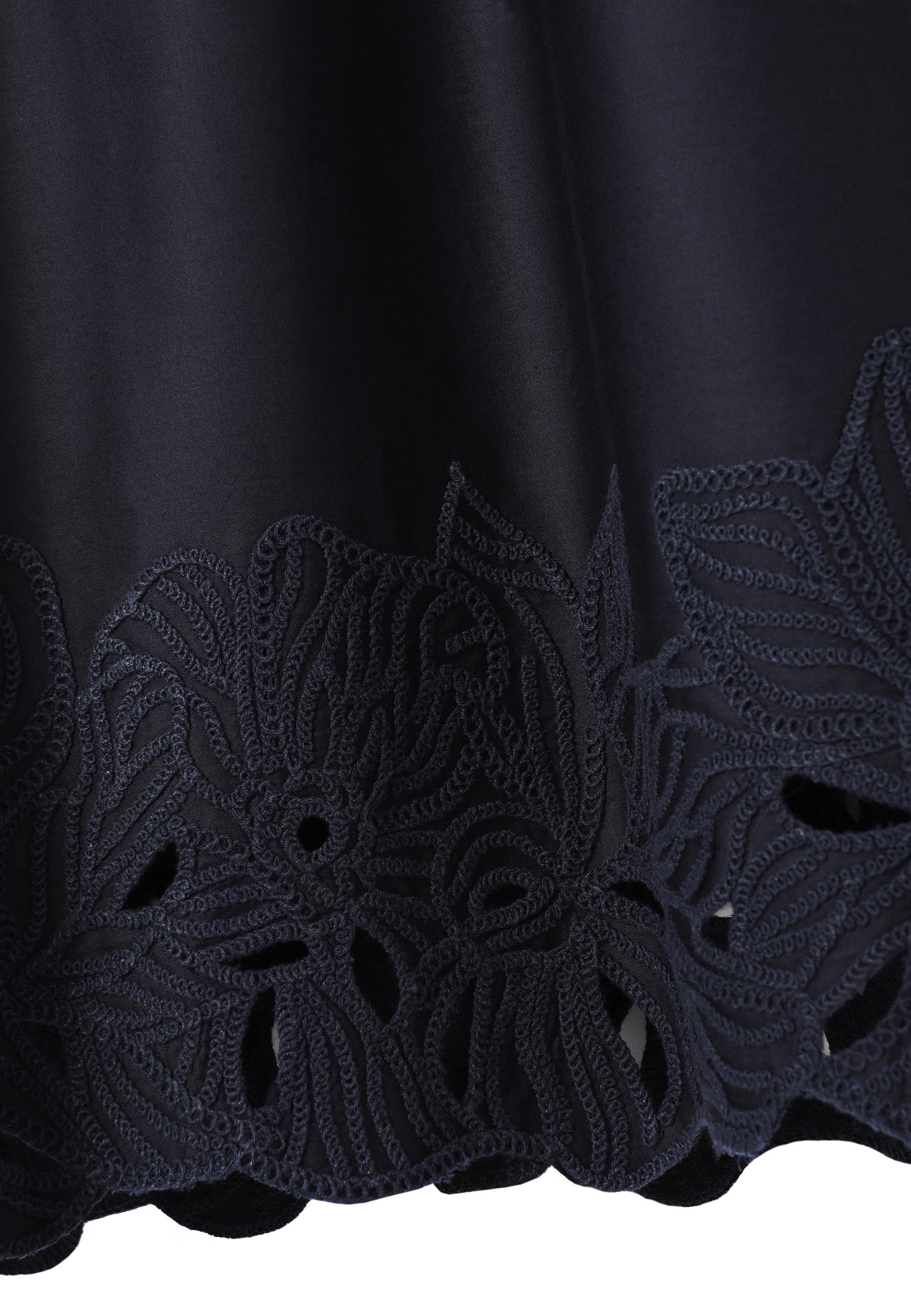 BAWEŁNIANA SPÓDNICA Z HAFTEM - OPTITA GRANATOWY 2