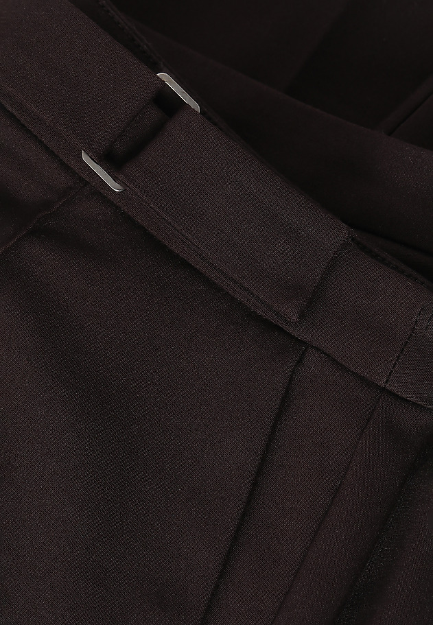 LADIES' FABRIC TROUSERS IN A HERRINGBONE PATTERN JAKINA LADIES' FABRIC TROUSERS IN A HERRINGBONE PATTERN JAKINA BROWN 7