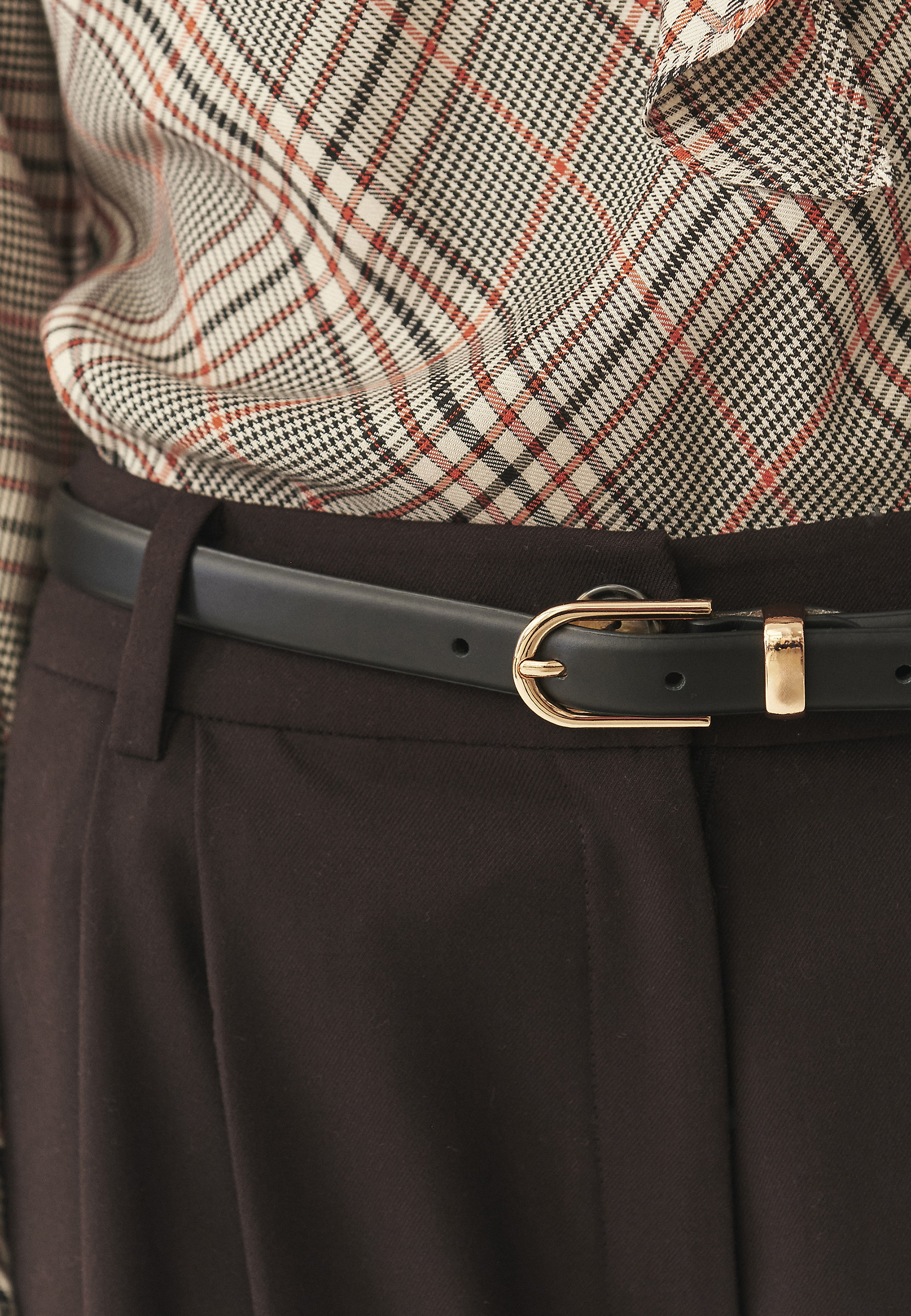 WOMEN'S LEATHER BELT - MARIA WOMEN'S LEATHER BELT - MARIA BLACK 118985