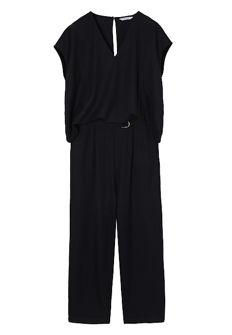 VISCOSE JUMPSUIT- KORIS NAVY BLUE 2