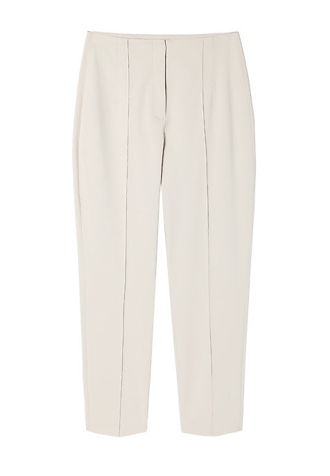 LADIES’ TAILORED TROUSERS WITH TAPERED LEGS - MIWO BEIGE 2
