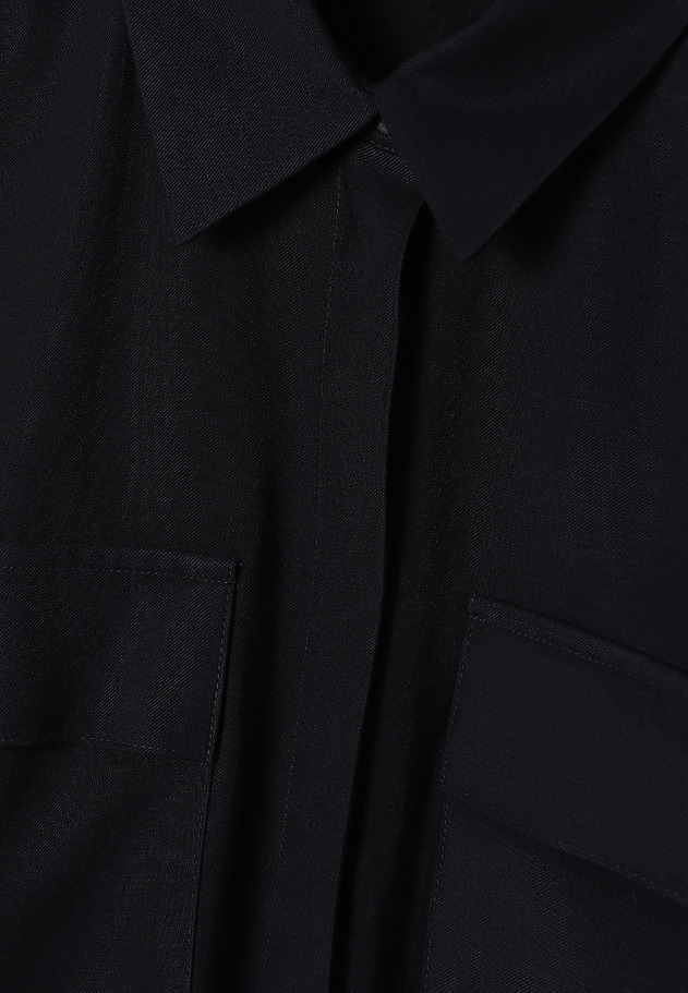 SHIRT DRESS WITH LENZING™ ECOVERO™ VISCOSE - WEST SHIRT DRESS WITH LENZING™ ECOVERO™ VISCOSE - WEST NAVY BLUE 7