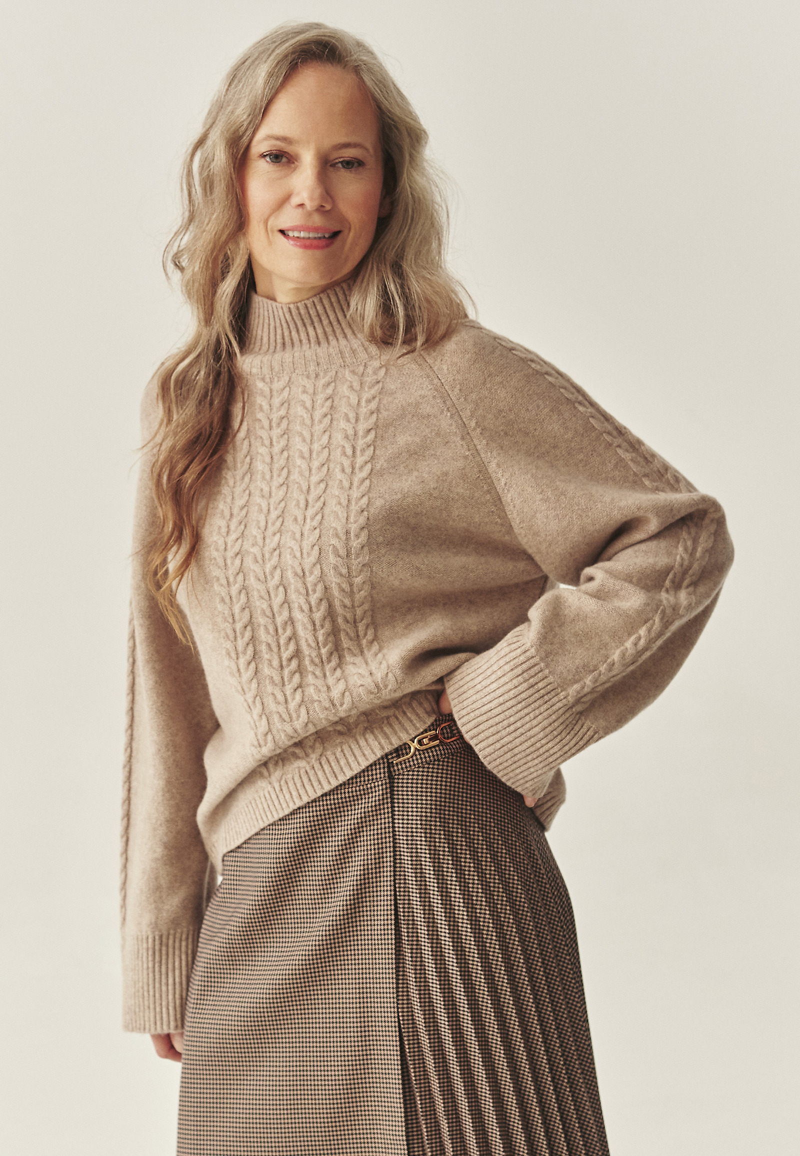 BOXY WOOL JUMPER - WOLLA BOXY WOOL JUMPER - WOLLA BEIGE 117510