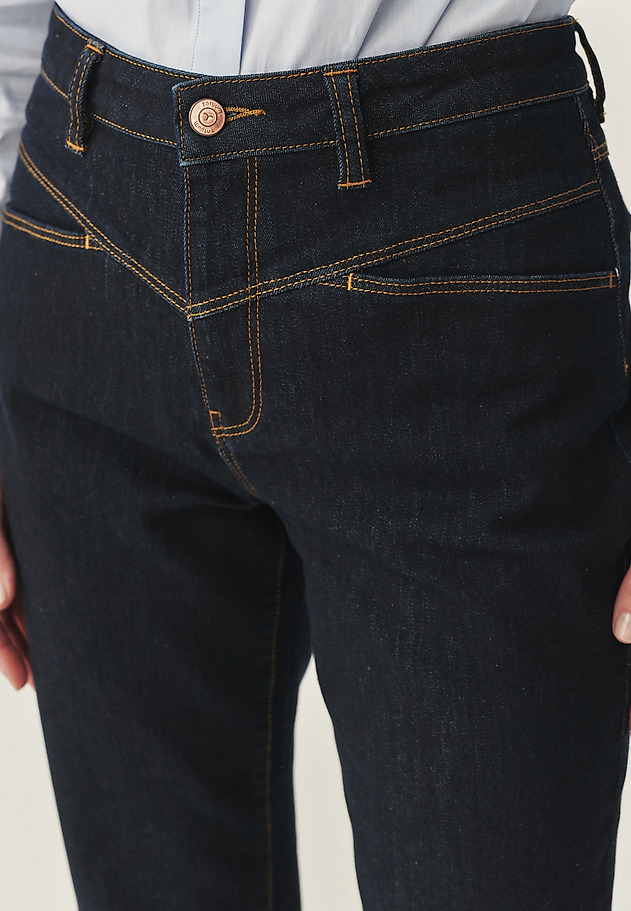 DENIMOVÉ NOHAVICE SLIM FIT - YOKOS 1 DENIMOVÉ NOHAVICE SLIM FIT - YOKOS 1 NÁMORNÍCKA MODRÁ 4