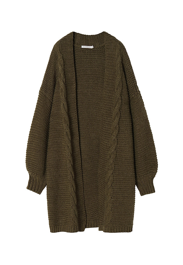 CARDIGAN DE DAMĂ, CU ÎMPLETITURĂ KLOE CARDIGAN DE DAMĂ, CU ÎMPLETITURĂ KLOE KAKI 6