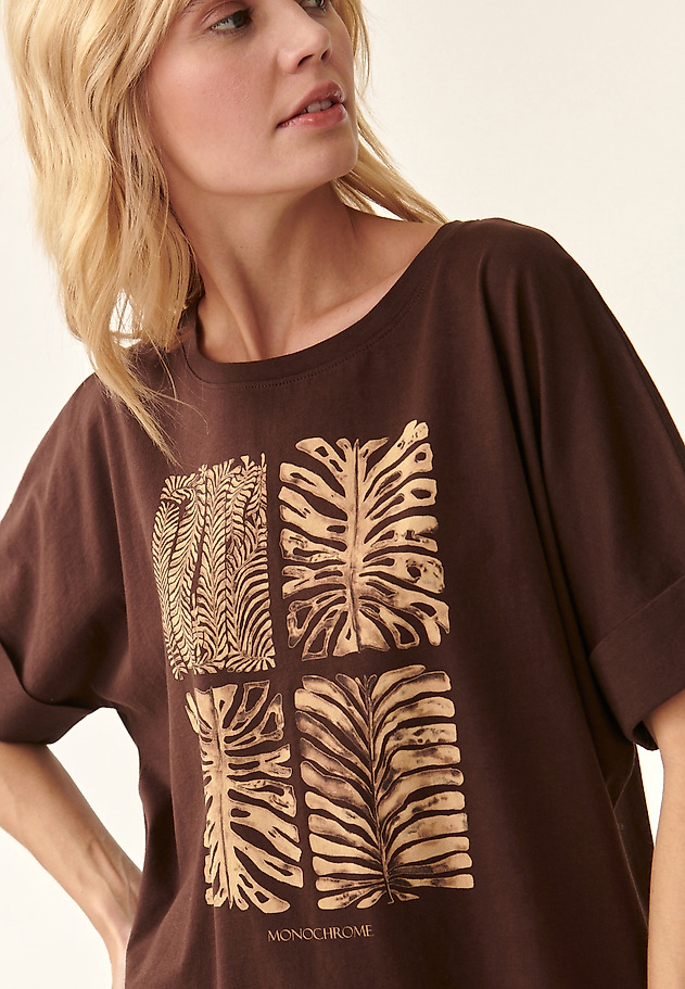 T-SHIRT DAMSKI LIKE T-SHIRT DAMSKI LIKE BRĄZOWY 4
