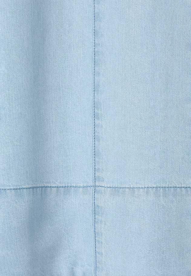 PLÁTĚNÁ MIDI SUKNĚ S GUMOU V PASE - KONI 1 PLÁTĚNÁ MIDI SUKNĚ S GUMOU V PASE - KONI 1 MODRÁ 7