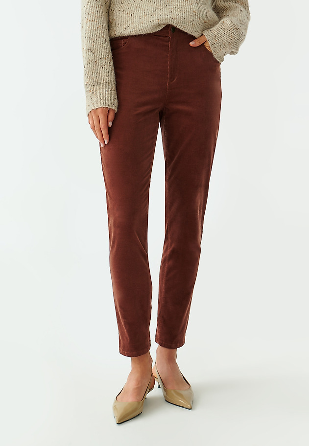 LADIES’ CORDUROY TROUSERS ZORIA LADIES’ CORDUROY TROUSERS ZORIA BRĄZOWY 2