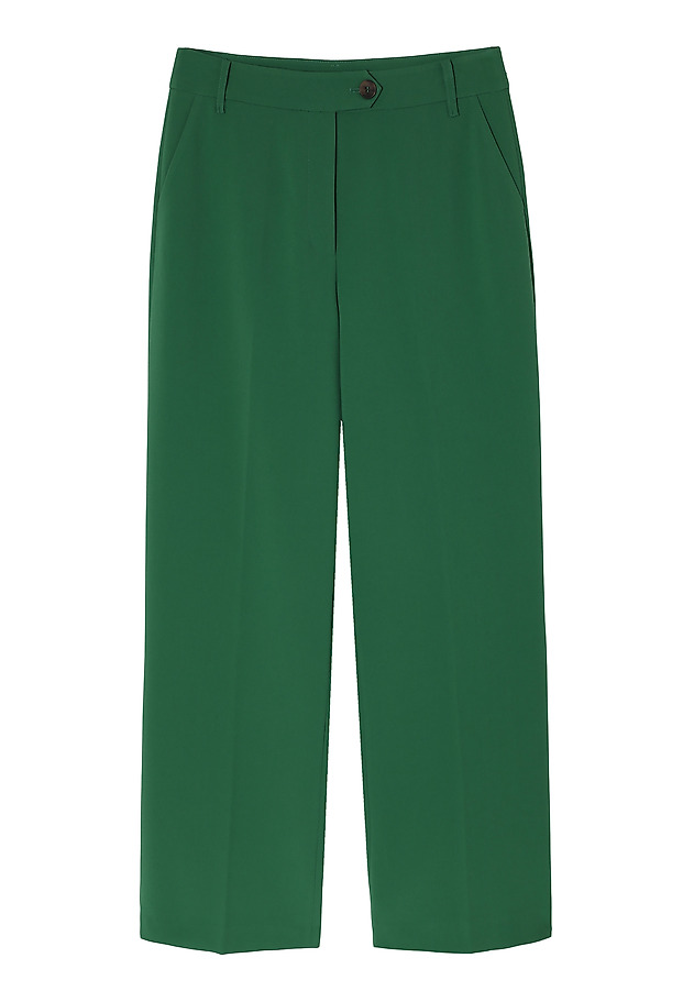 WIDE-LEG SUIT TROUSERS - ZARIANA 1 WIDE-LEG SUIT TROUSERS - ZARIANA 1 ZIELONY 6