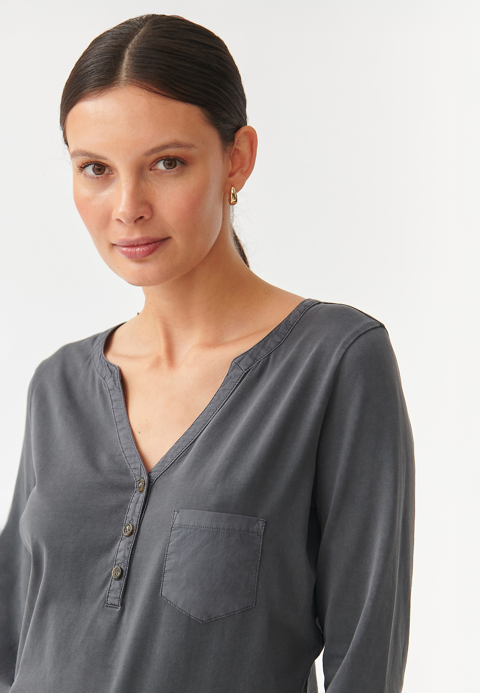 ŽENSKA BLUZA Z OKRASNIM MINI ŽEPOM ASTRID ŽENSKA BLUZA Z OKRASNIM MINI ŽEPOM ASTRID SIVA 94217