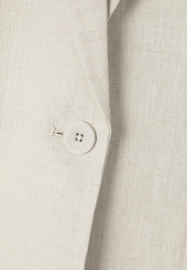 LOOSE-FITTING LINEN BLAZER - MEKO LOOSE-FITTING LINEN BLAZER - MEKO BEŻOWY 13
