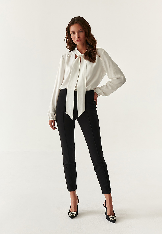 ELEGANCKIE SPODNIE DAMSKIE SARIKI ELEGANCKIE SPODNIE DAMSKIE SARIKI CZARNY 1