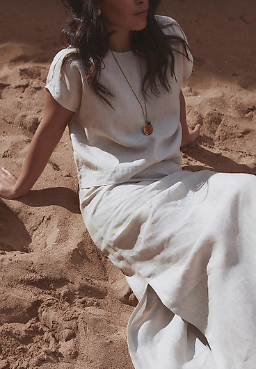 DÁMSKÝ LNĚNÝ TOP - KRIKO 1 DÁMSKÝ LNĚNÝ TOP - KRIKO 1