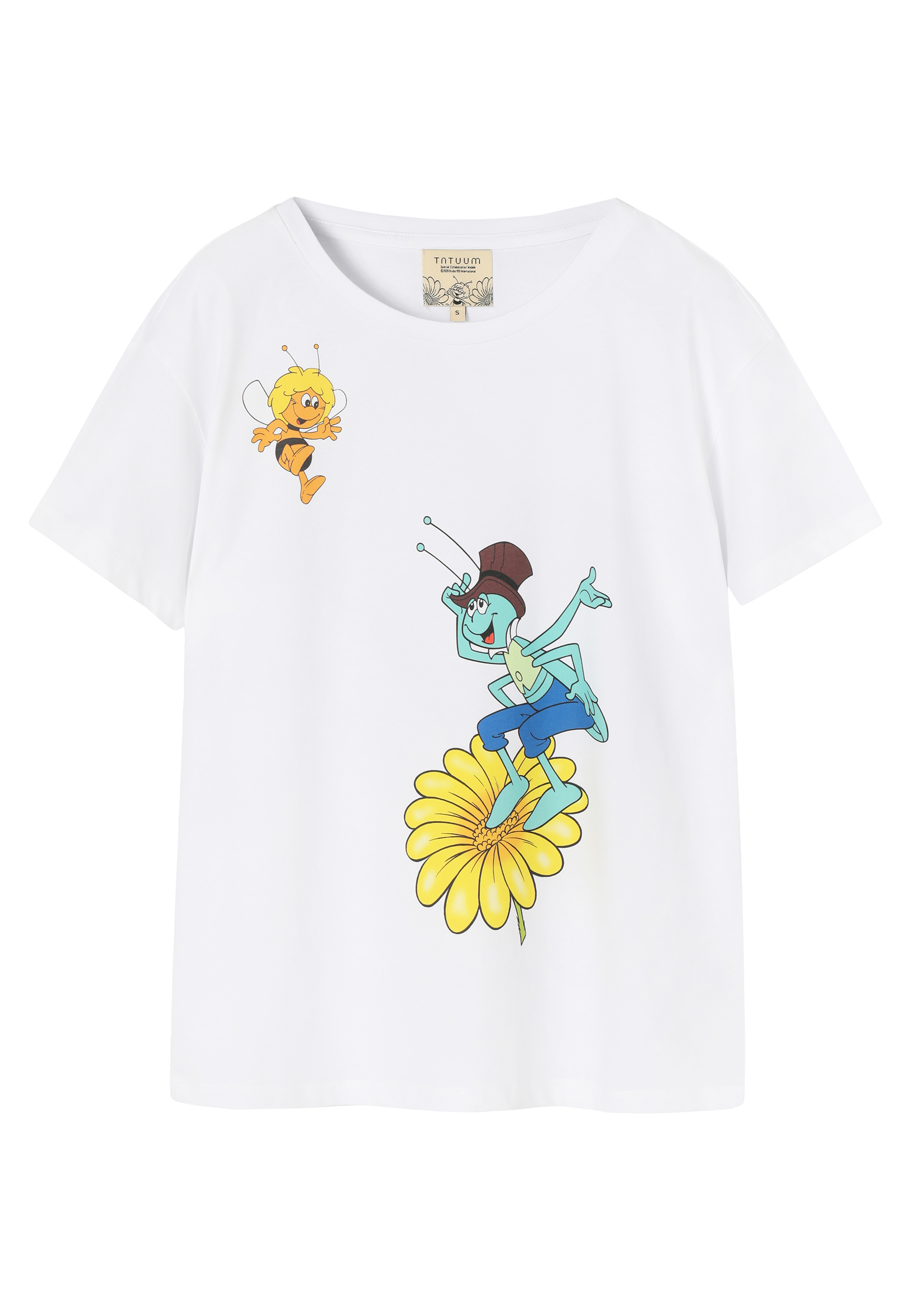 COTTON T-SHIRT WITH PRINT - CARLA 1 WHITE 2